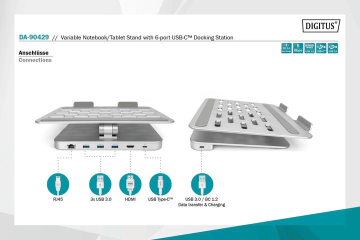 Produktbild Digitus DA-90429 (USB-C, 6 Ports)