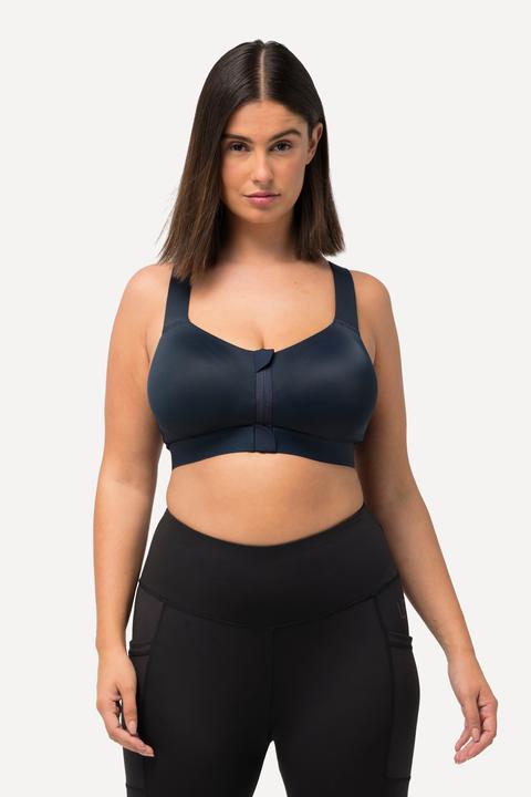 Produktbild Ulla Popken Sport-BH, ohne Bügel, Zipper, gekreuzte Träger (85 B)