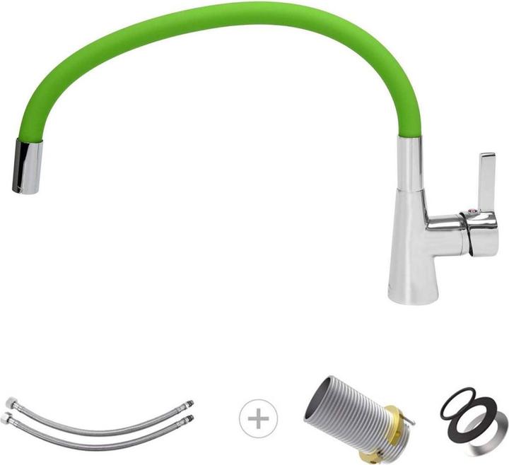 Produktbild Fala Spültisch Einhebel Küchenarmatur flexibel in grün Wasserhahn