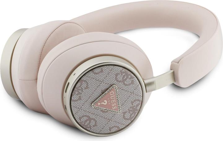 Image du produit Guess Headphones 4G Triangle Logo Bluetooth ENC pink (ANC, 45 h, Sans fil)
