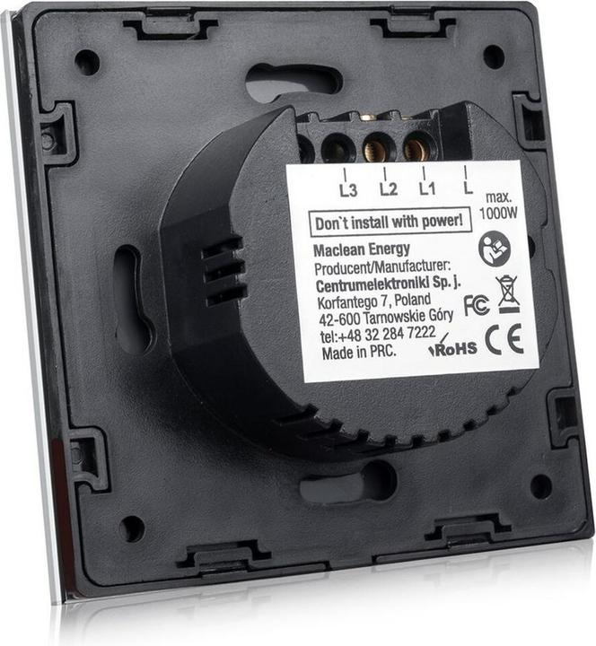 Produktbild Maclean Energy Verfügbar in Scharzem oder Weissen GlasFinsh