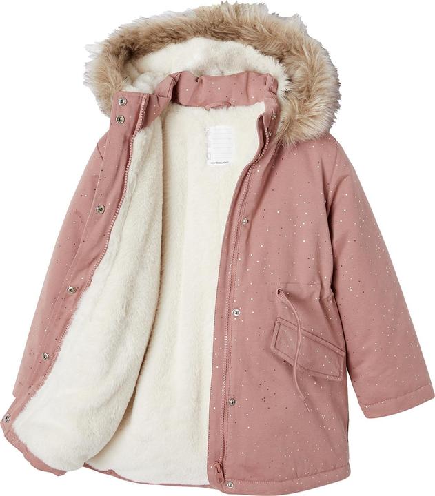 Image du produit Vertbaudet Warme Mädchen Winterjacke mit Glitzer und Webpelz, Recycling-Wattierung (122)