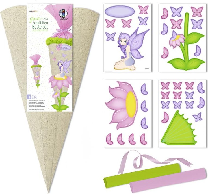 Produktbild Ursus Schultüten-Bastelset /"Green Line - Elfe/" (68 cm)