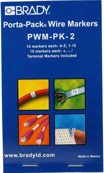 Actual product image Brady Porta-Pack Wire Marker Books