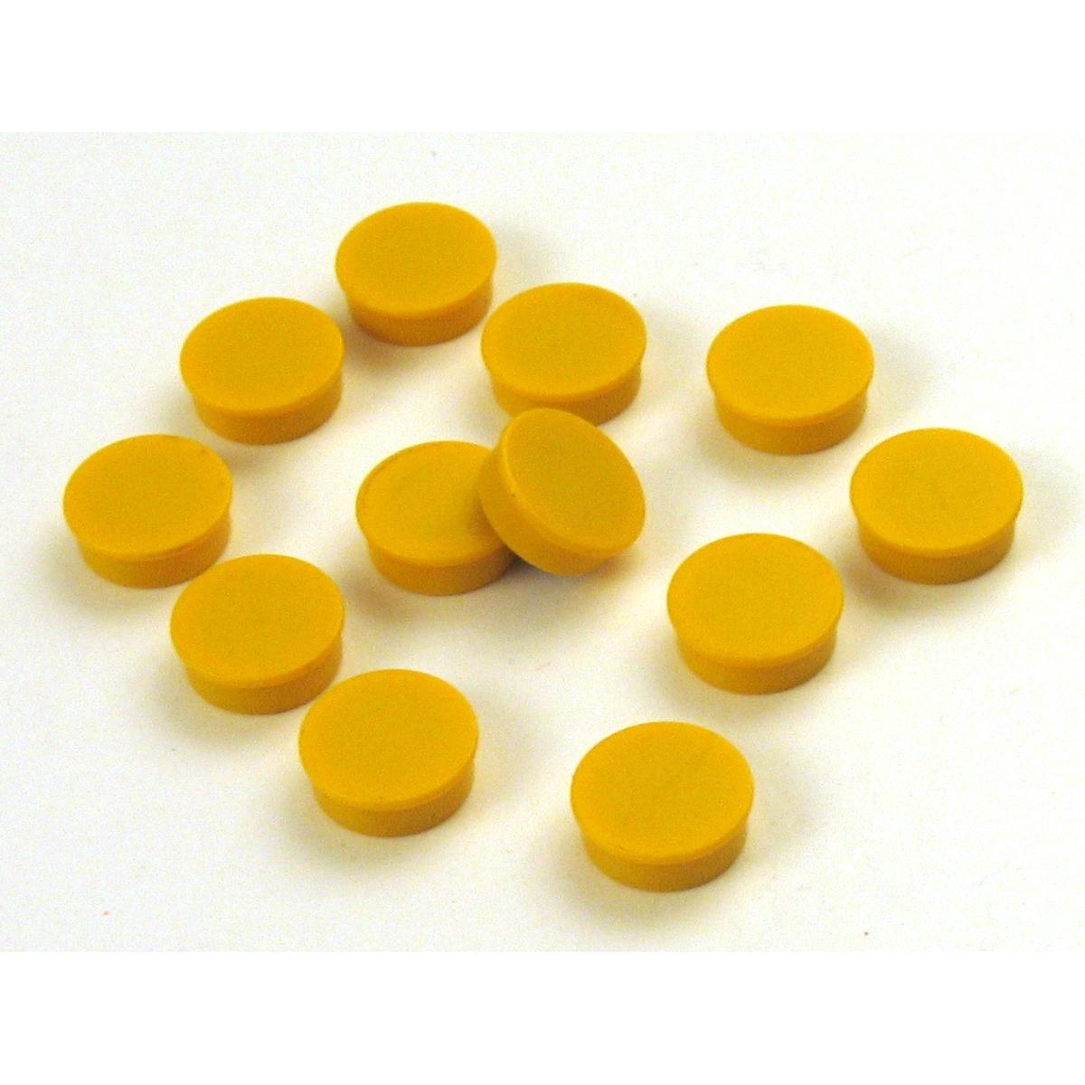 Ultradex, Magnet, Magnete rund 20mm VE=12 Stück gelb (1 x)