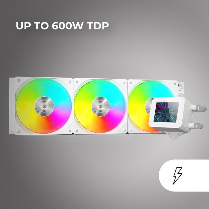 Image du produit Mars Gaming Kit Watercooling Aio Ml-Vision RGB - 360mm (Blanc)