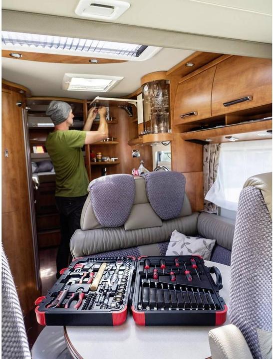 Productafbeelding Vigor Gereedschapskist V4 incl. gereedschap, sleutelmaat 3 - 32 mm, 95 onderdelen (95 onderdelen)