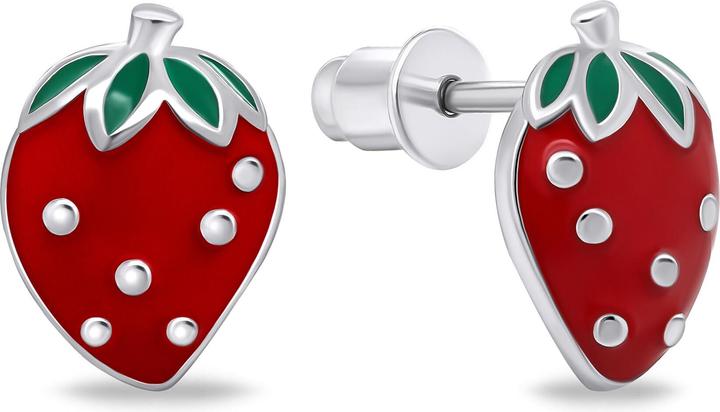 Immagine prodotto Brilio Argento - Bellissimi orecchini in argento Fragole EA708W (Argento)