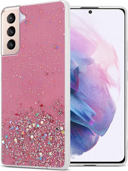 Rosa con glitter