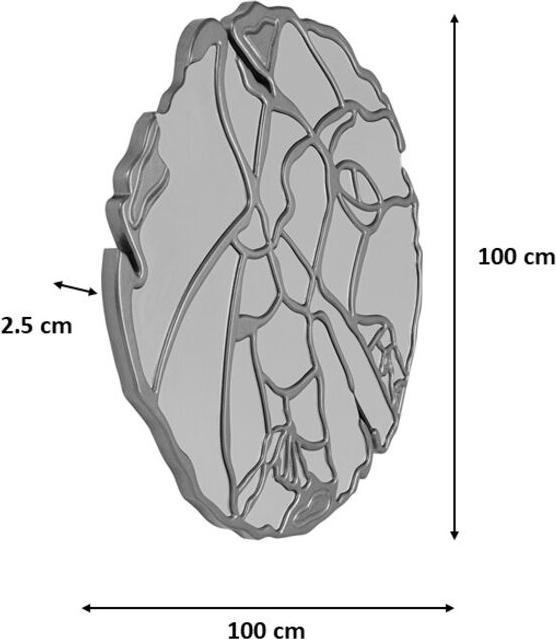 Image du produit Kare Design Miroir mural Pieces doré Ø100cm (100 x 40 x 40 cm)