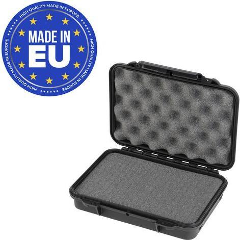 RND, Verpackungsmaterial, Wasserdichter Koffer, 175x230x53mm, Polypropylen (PP), Schwarz (1 Stück)