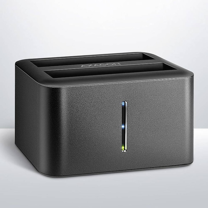 Productafbeelding Axagon ADSA-D25 dockingstation voor opslagschijven USB 3.2 Gen 1 (3.1 Gen 1) Type micro-B Zwart (2.5")