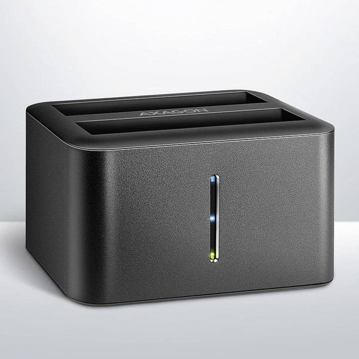 Actual product image Axagon ADSA-D25 storage drive docking station USB 3.2 Gen 1 (3.1 Gen 1) Type micro-B Black (2.5")