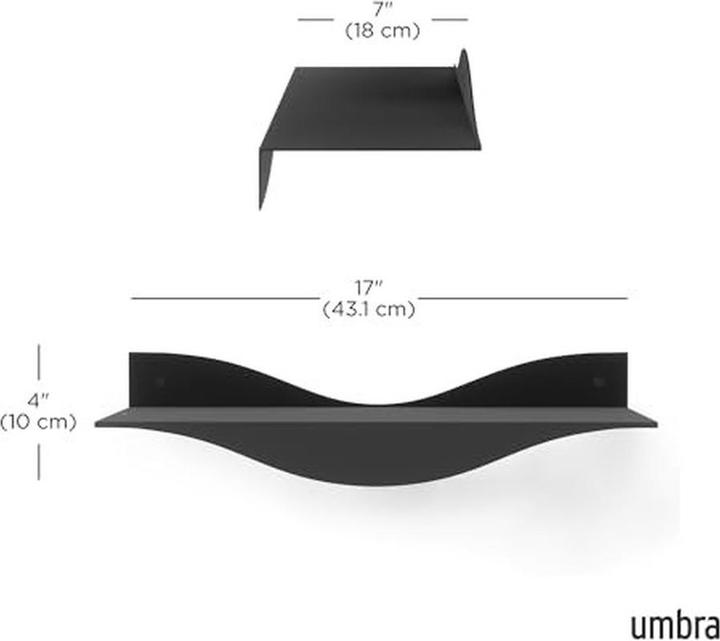 Immagine prodotto Umbra Mensola a muro Surf set di 2 (43 x 18 x 10 cm)