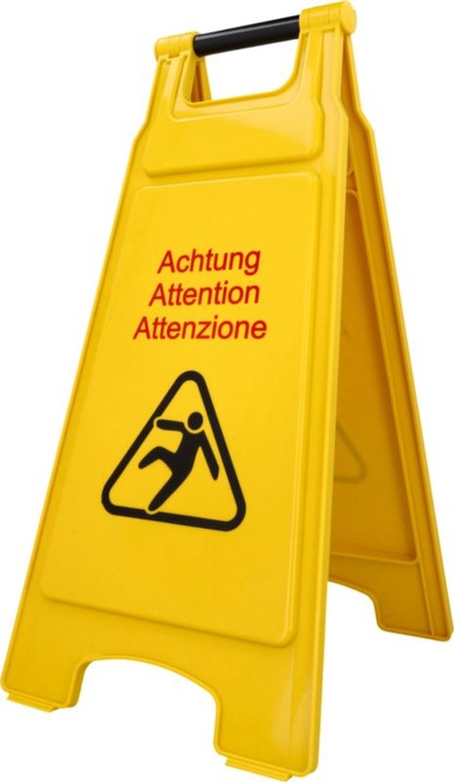 Image du produit Tegro Panneau d'avertissement Attention au risque de glissade