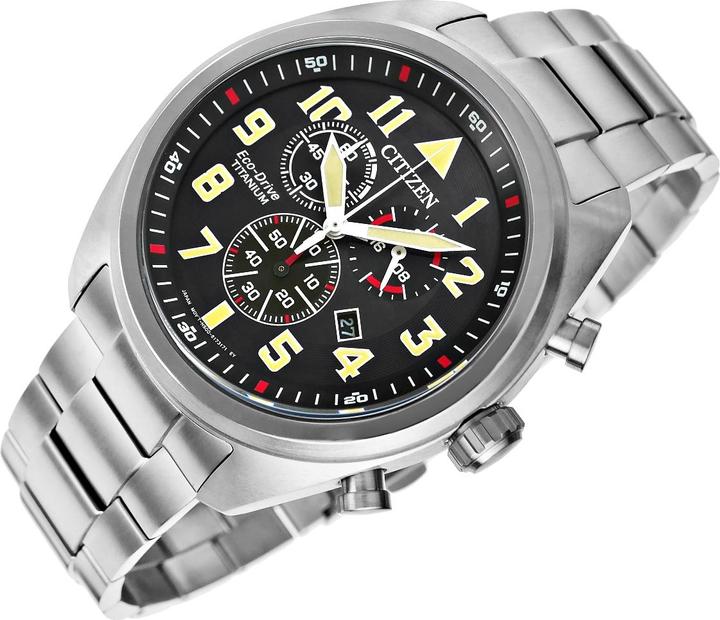 Produktbild Citizen AT2480-81E Eco-Drive Super-Titanium Chronograph 43mm (Chronograph, 42 mm)