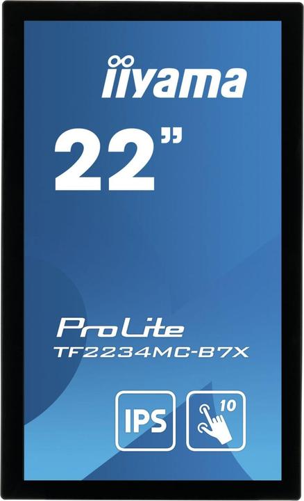 Produktbild iiyama 21,5 Zoll IPS 1920 x 1080 10 Point Touch Anti-Fingerprint 1000:1 305 cd (1920 x 1080 Pixel, 22")
