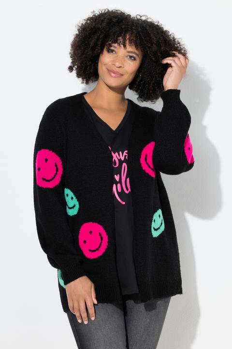 Produktbild Angel of Style Strickjacke, Straight Fit, Smiley-Muster (54, 56)