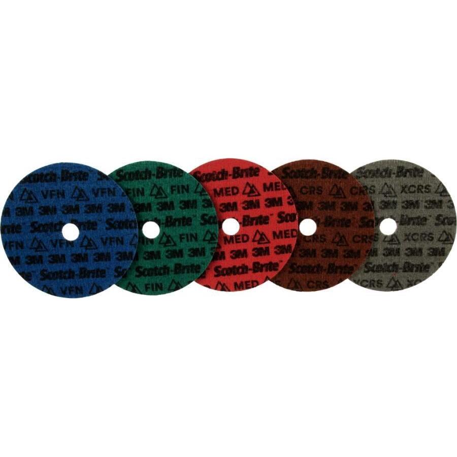 3M, Schleifmittel, Scotch-Brite Precision overfladebehandlingsrondel PN-DH ekstra grov 125mm x 22.23mm - (25 stk.)