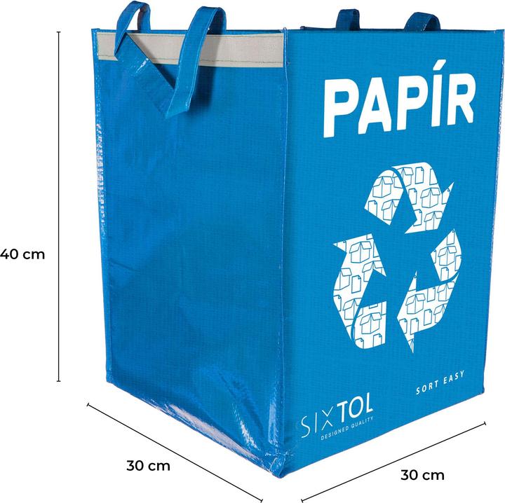 Actual product image Sixtol Bag for sorted waste SORT EASY PAPER, 30x30x40cm, 36l (36 l)