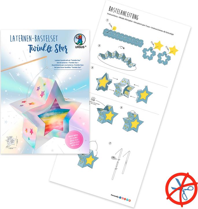 Image du produit Ursus Kit de bricolage lanterne "Twinkle Star Irisante