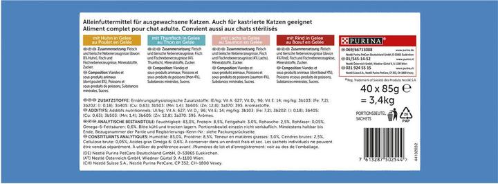 Produktbild Felix Original Mixed Selection in Gelee (Adult, 40 Stk., 3400 g)