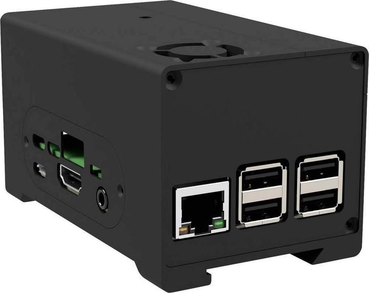 Actual product image Joy-it Joy it aluminium case Suitable for: Raspberry Pi, StromPi 3 incl. battery compartment, removable