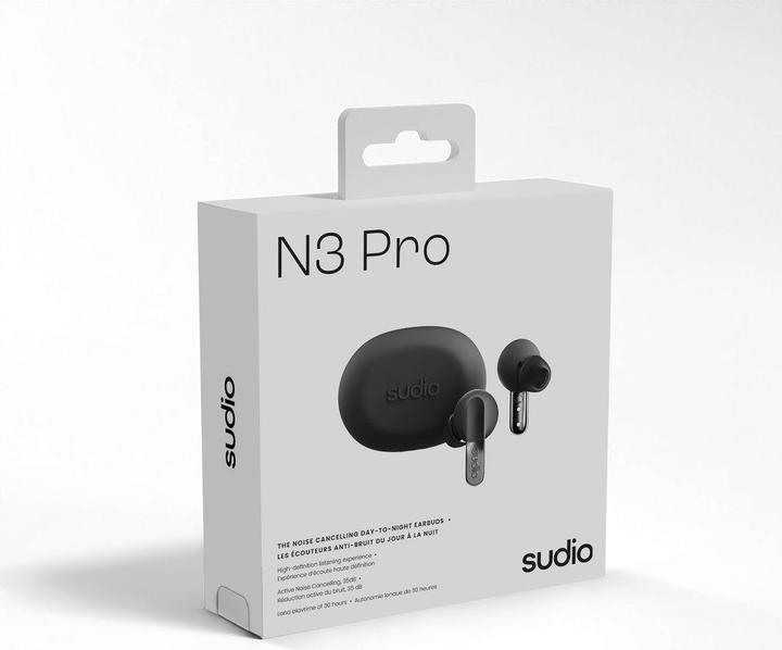 Actual product image Sudio N3 Pro Black (ANC, 30 h, Wireless)