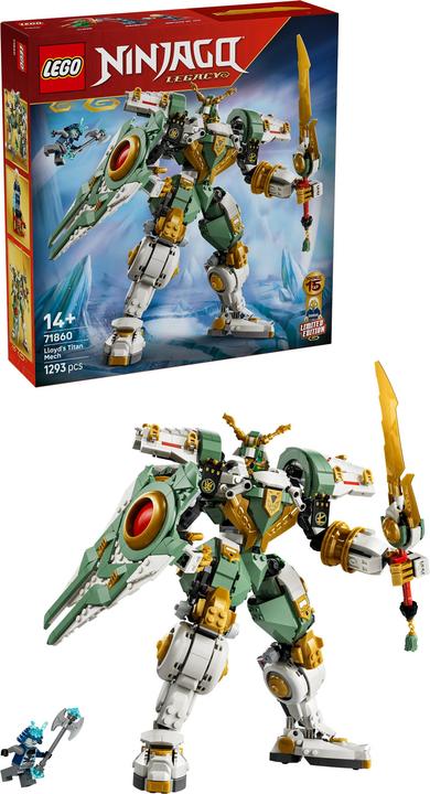 Immagine prodotto LEGO 15° anniversario: il mech in titanio di Lloyd (71860)