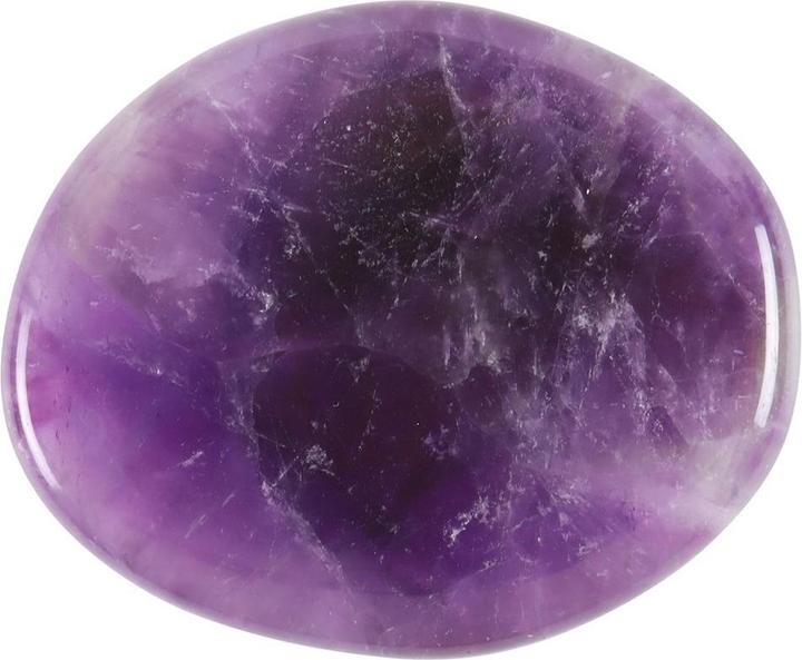 Actual product image Something Different Stay Calm Amethyst Palm Stone