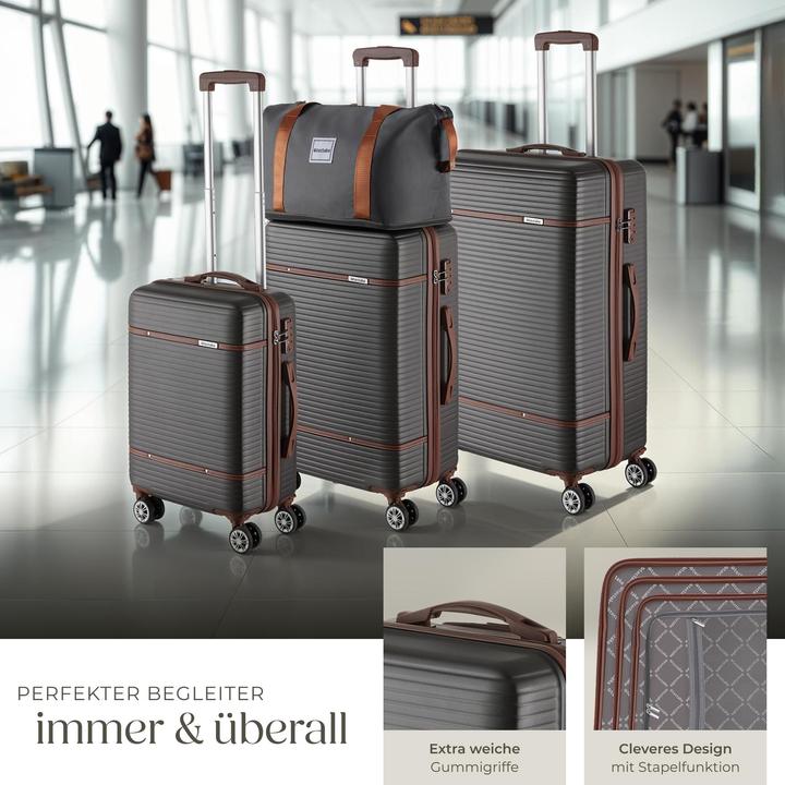 Actual product image tectake Travel luggage set Madison, 13-piece, TSA lock (92 l)