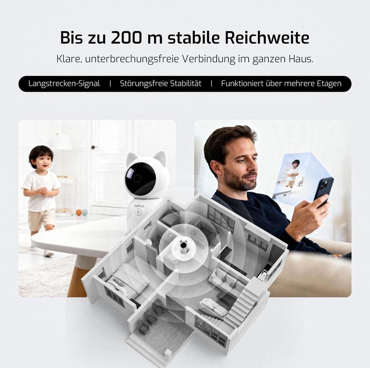 Produktbild Furber Babyphone DUAL mobil, Produktkategorie: Sonstiges (200 m)