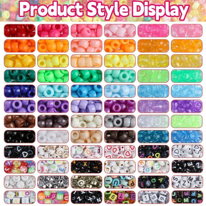 Produktbild Activity Board 48 Farbe Pony Regenbogen Kandy Perlen