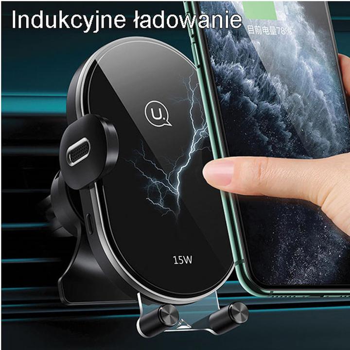 Produktbild Usams Uchwyt indukcyjny US-CD132 15W Automatic do kratki went. czarny/black CD132ZJ01