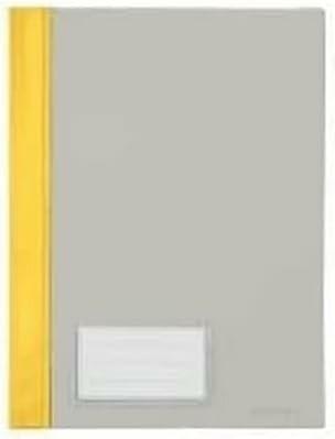 Bene 10 Chemises à rabats en plastique jaune A4 (A4, 10x)