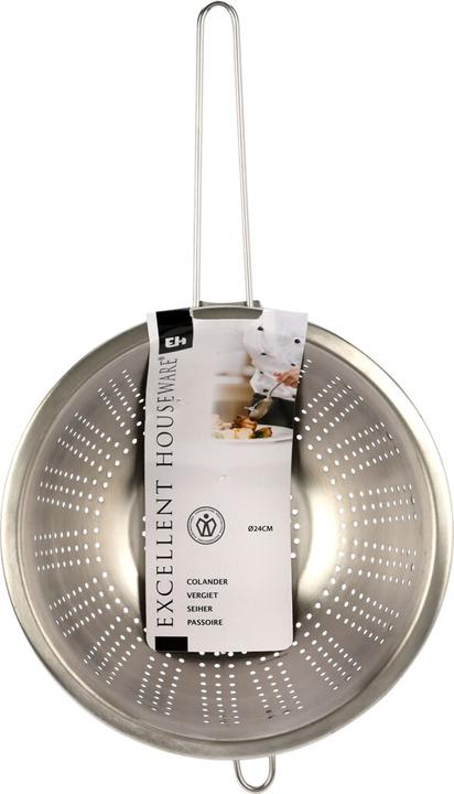 Actual product image Koopman Stainless steel kitchen strainer with handle (24 cm)