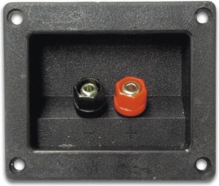 HQ Power Bornier Pour Enceinte - Rectangulaire - Nickele