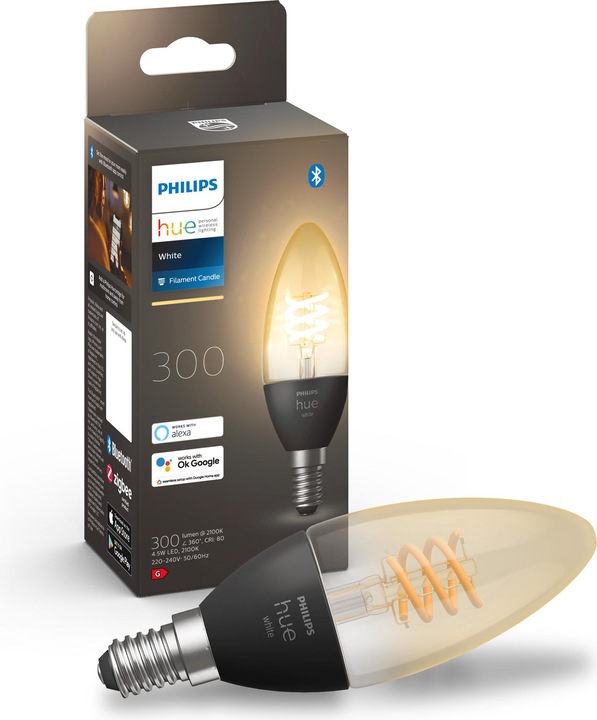 Actual product image Philips Hue White (E14, 4.50 W, 300 lm, 1 x, G)