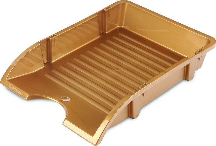 Produktbild Donau Schreibtisch-briefablage, bruchsicher, pp, a4, gold