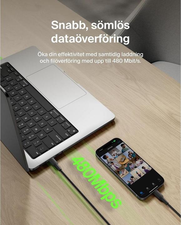 Produktbild Belkin USB C — USB C (1 m, USB 2.0, 240 W)