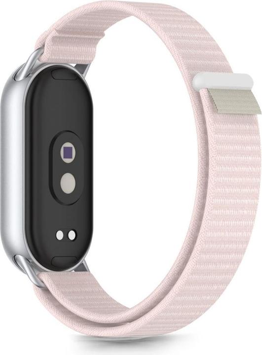Produktbild 4Kom Tech-Protect Nylon Pro Strap für Xiaomi Smart Band 8 / 9 / 10 / NFC - Pink Grau (100% Nylon)