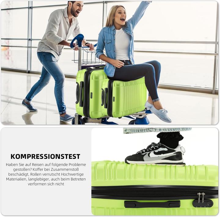Actual product image Beibye Erweiterbarer Hartschalenkoffer (45 l)