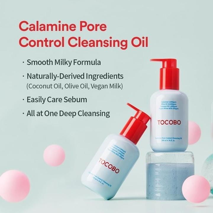 Actual product image Tocobo Calamin Pore Control Cleansing Oil 200ml (Cleansing oil, 200 ml)