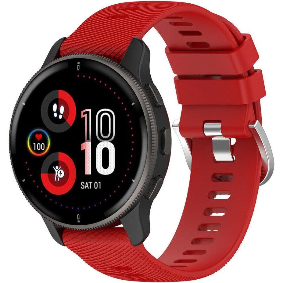 Thumbnail - Strap-it Silikon Armband (Silikon), Uhrenarmband, Rot