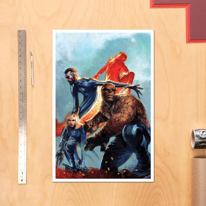 Actual product image Sideshow Marvel Kunstdruck The Fantastic Four 41 x 61 cm - ungerahmt (41 x 61 cm)