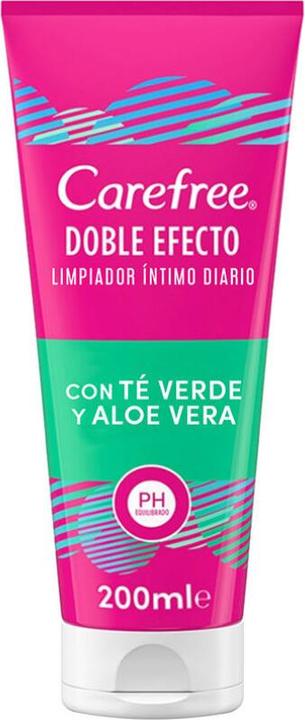 Produktbild Carefree Duo Effect Intimate Cleanser Green Tea & Aloe Vera 200ml (200 ml)
