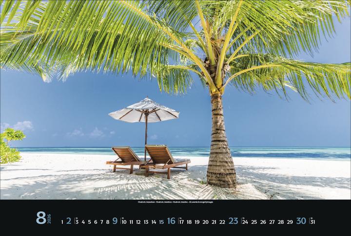 Image du produit Verlag Bildkalender Trauminseln 2026, Papierformat: Kein