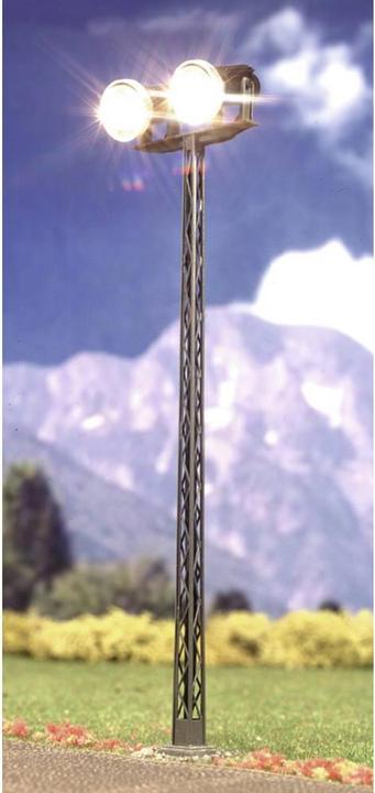 Produktbild Viessmann Flutlichtstrahler H0 doppelt, 2 LEDs weiss