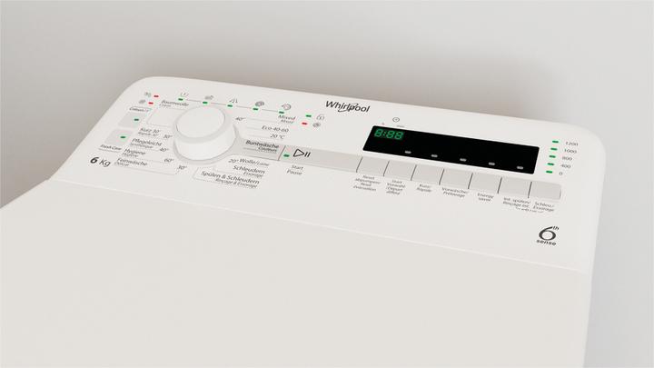 Immagine prodotto Whirlpool TDLR 612C CH N (6 kg, Verso l'alto, Spina CH)