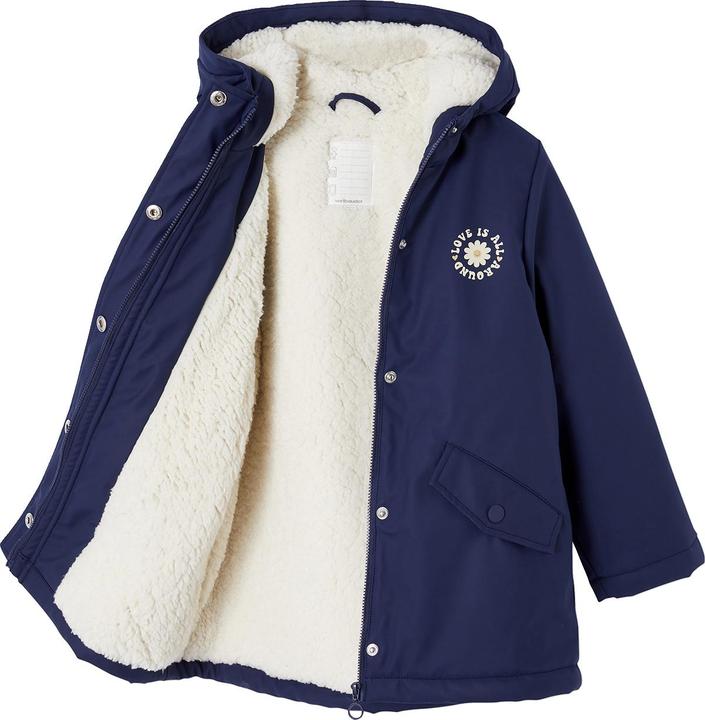 Image du produit Vertbaudet Veste de pluie fille avec capuche & doublure en polaire Teddy (98)